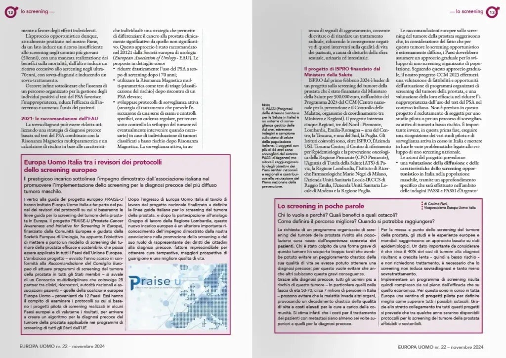 La particolare grafica dei box serve a distinguerli dal flusso principale del testo. La scelta del loro stile: cornice, fondo, stile del carattere fa parte del progetto grafico della rivista