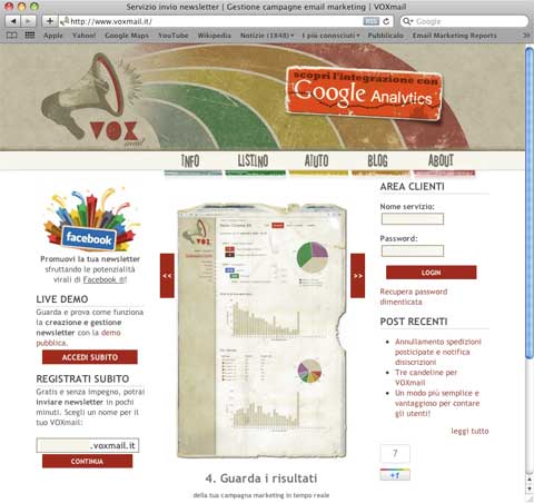 Servizio gestione newsletter Servizio gestione newsletter