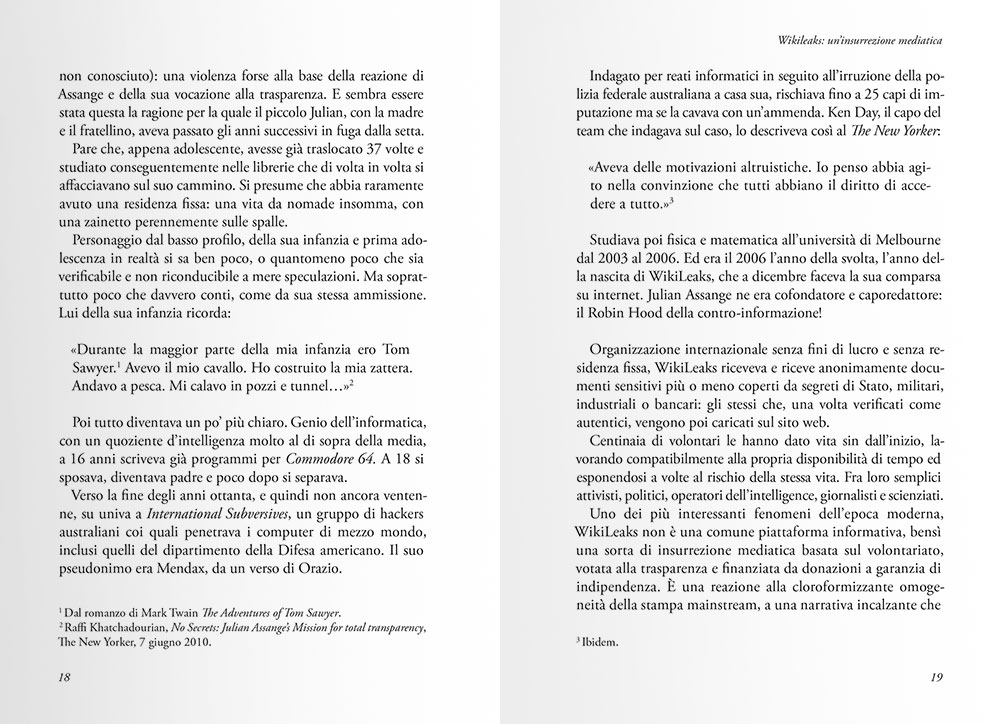 pagine interne libro che riflettono alcuni criteri di stile tipografico