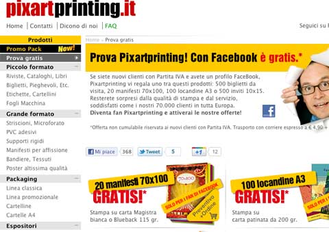 Prodotti gratis Prodotti gratis per procurarsi clienti